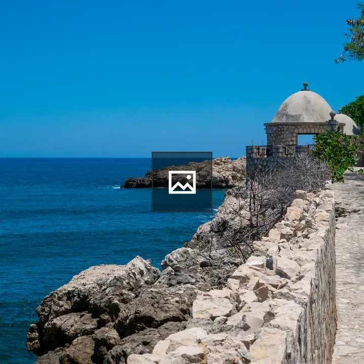 Fort Along Tropical Coast