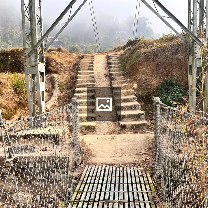 Stairs to Suspension Bridge Entrance