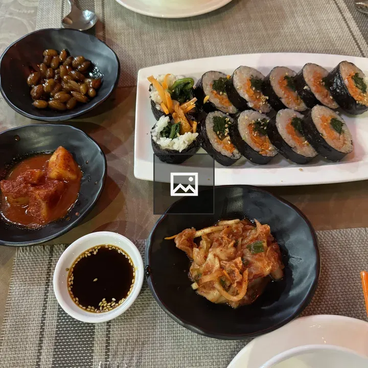Sushi table arrangement