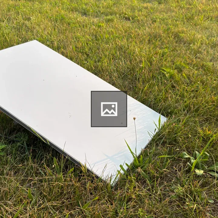 Satellite receiver on grass