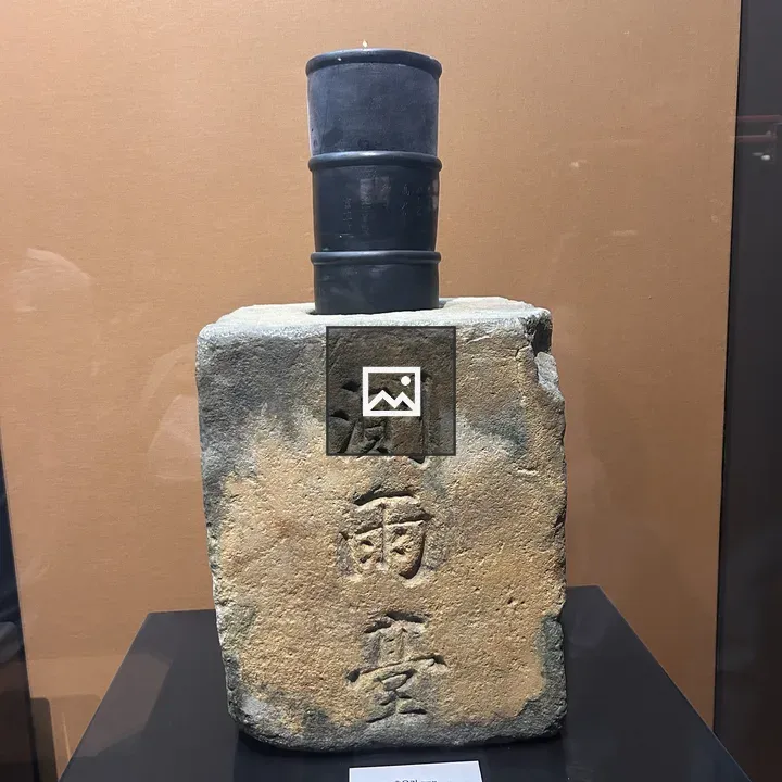 Historical rain gauge on display