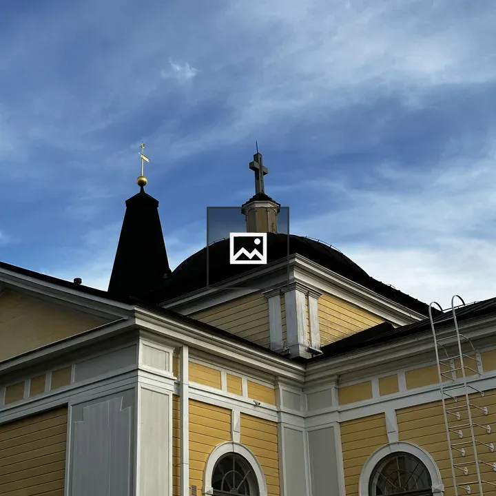 Old yellow church in Tampere