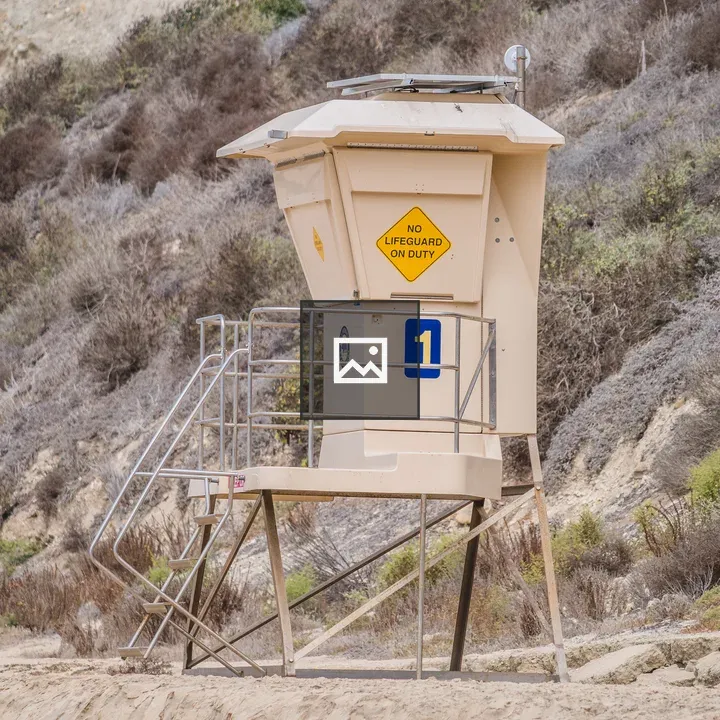Lifeguard Stand on Beach