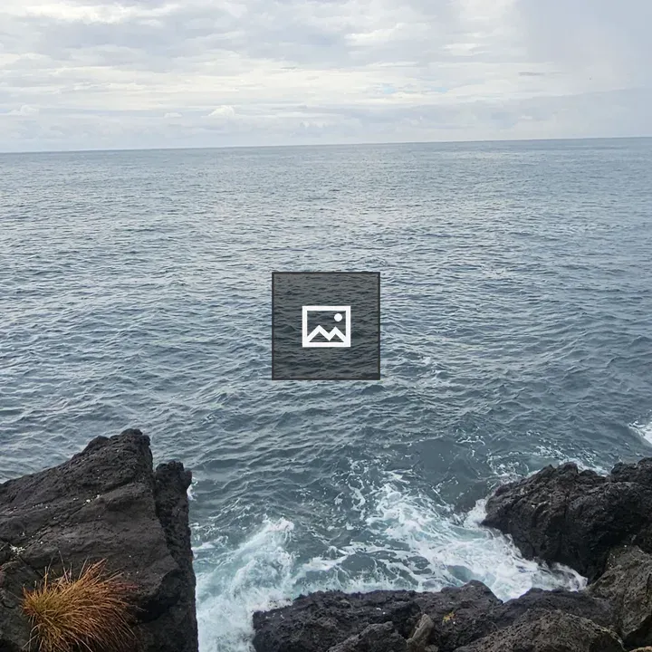 Panoramic sea view from rocky cliff