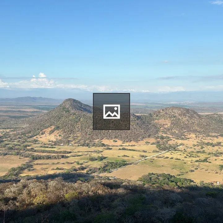 Hills and blue sky landscape