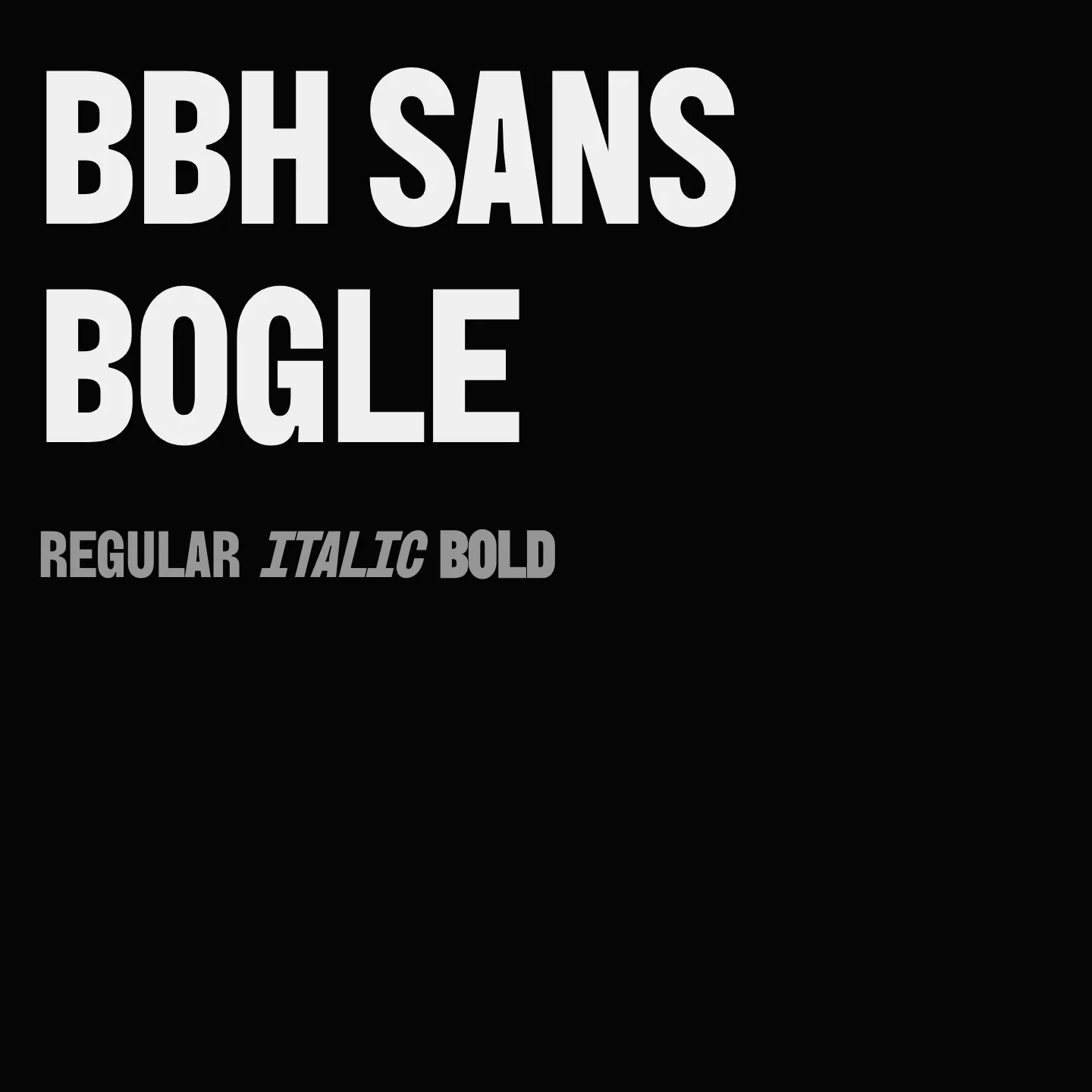 BBH Sans Bogle