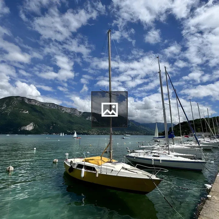 Boats on Lake Annecy