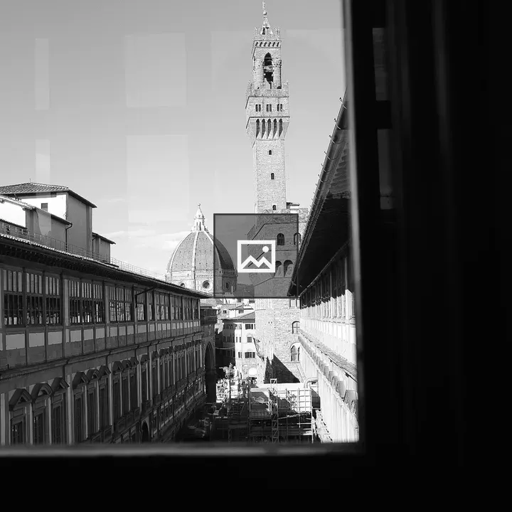 Duomo in Florence through a window