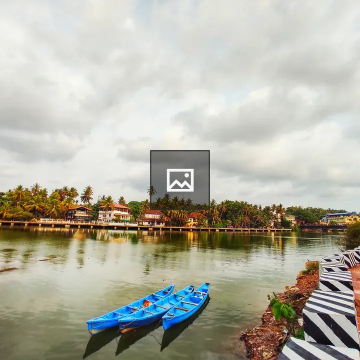 Boats on Mahe River
