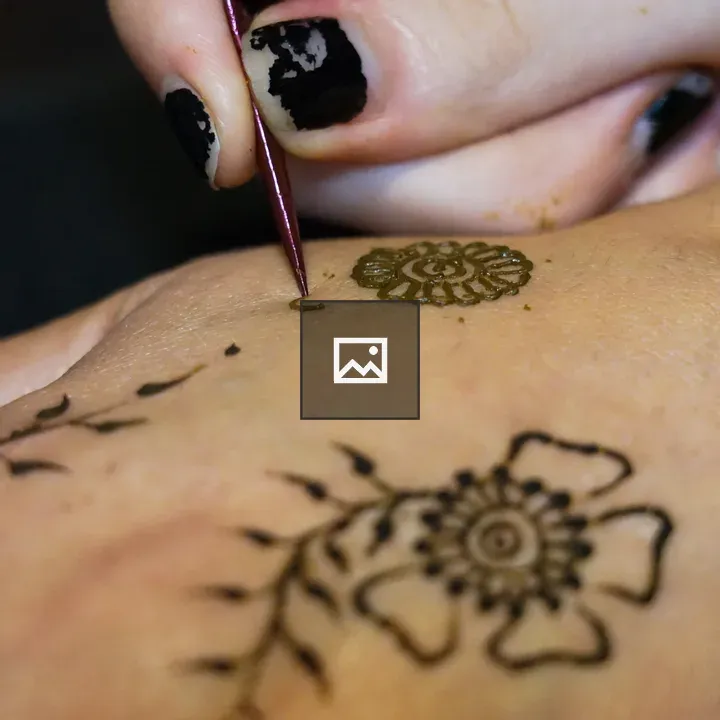 Mehndi on a Woman's Hand