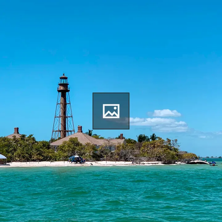 Lighthouse on Sanibel Island coast
