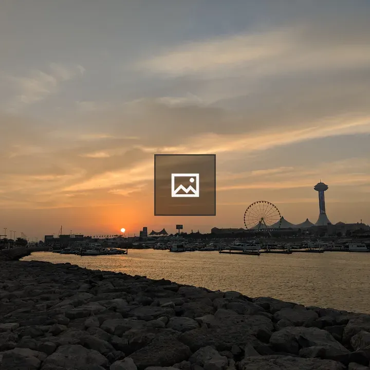 Sunset Beach with Ferris Wheel