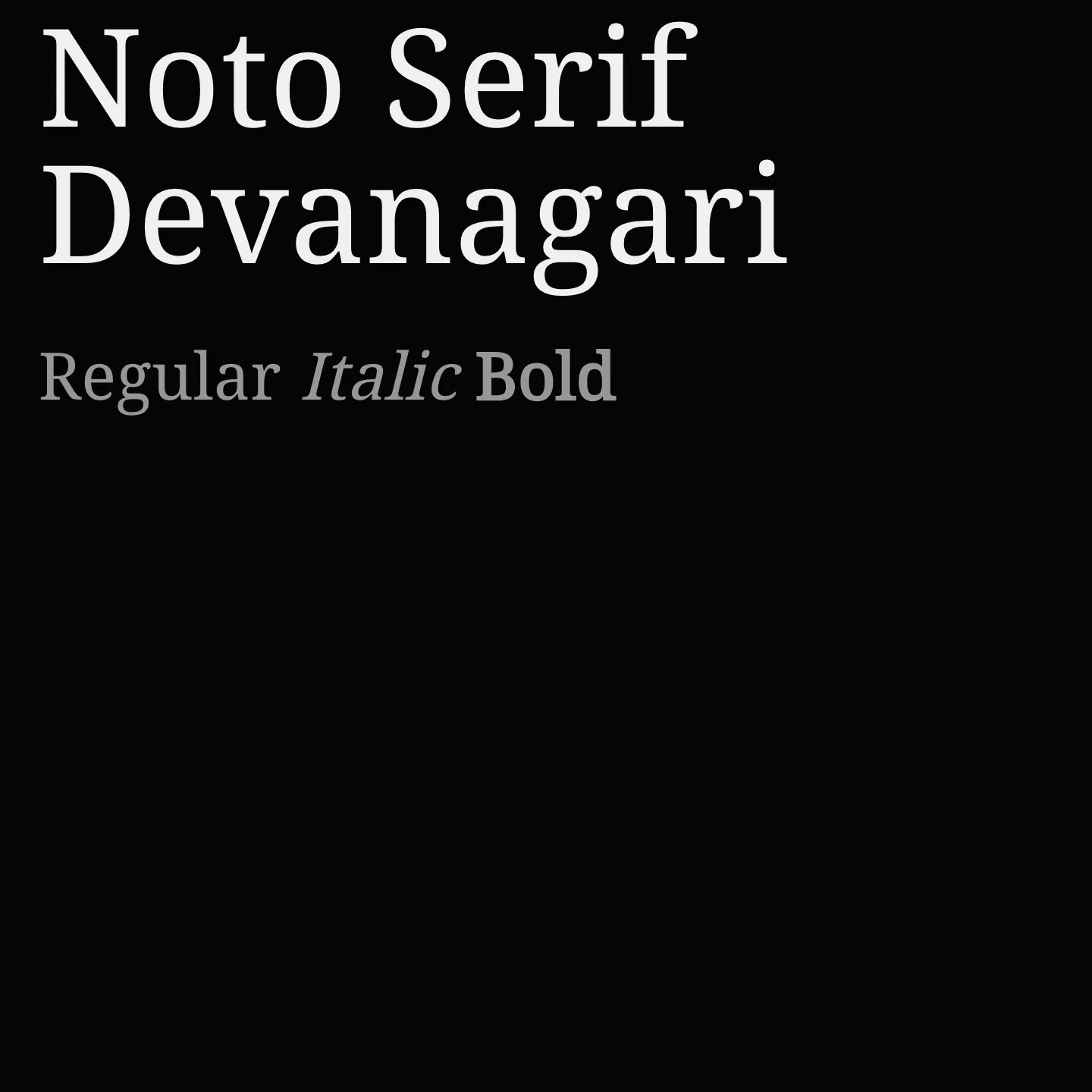 Noto Serif Devanagari
