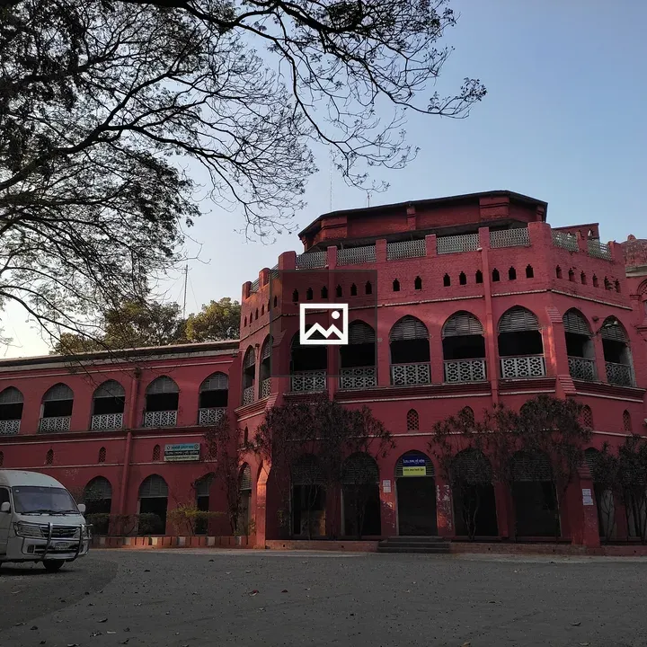 Colonial Brick Building with Dome