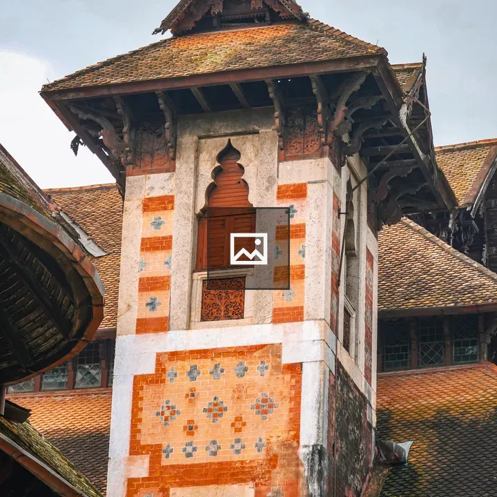 Historic architecture in blue brickwork