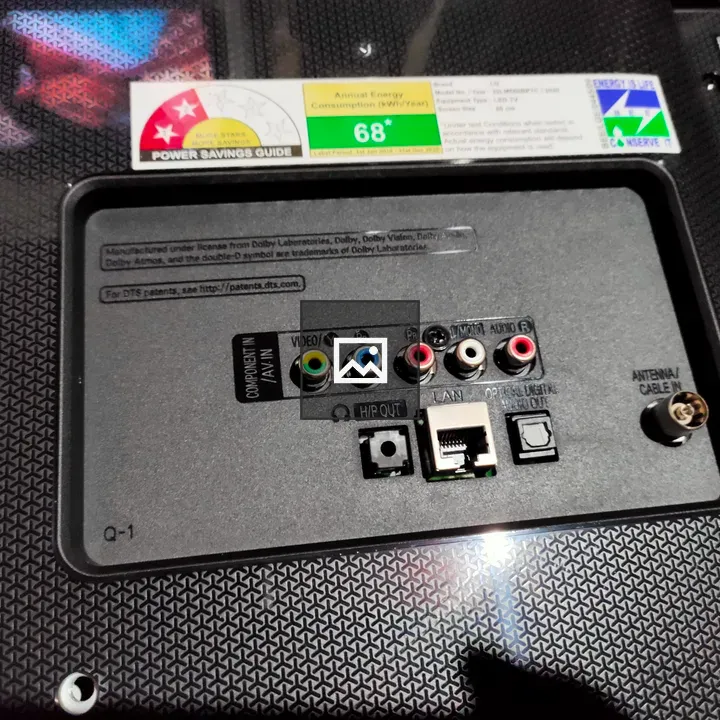 Backpanel of Television Set