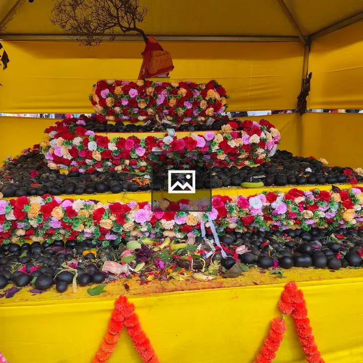 Hindu God with Floral Decoration