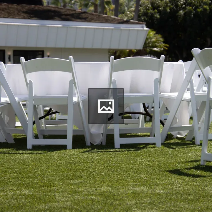 Chairs around circular table