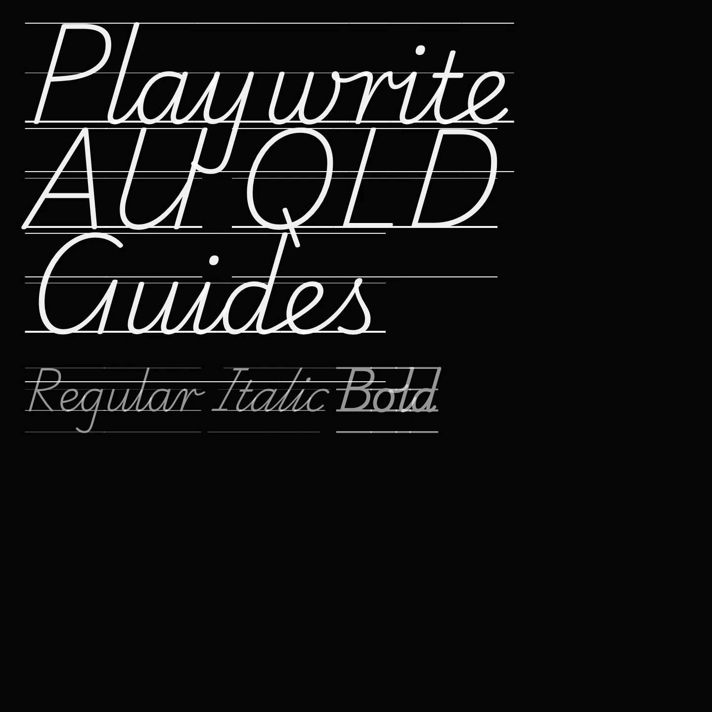 Playwrite AU QLD Guides