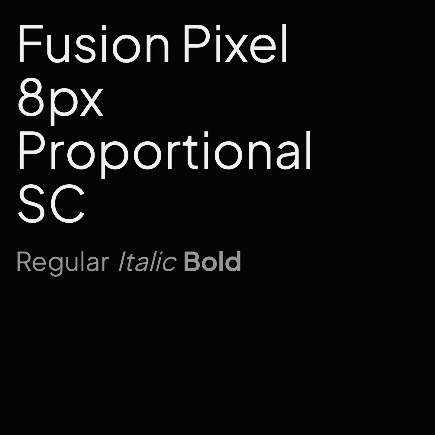 Fusion Pixel 8px Proportional SC