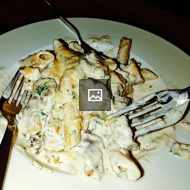 Creamy Pasta on Plate