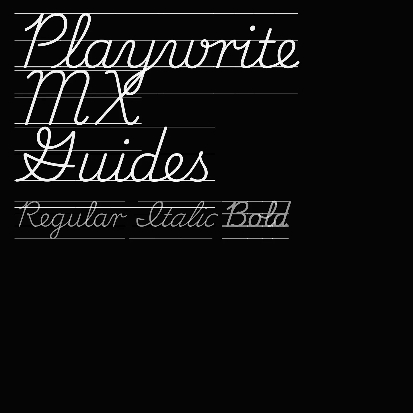 Playwrite MX Guides