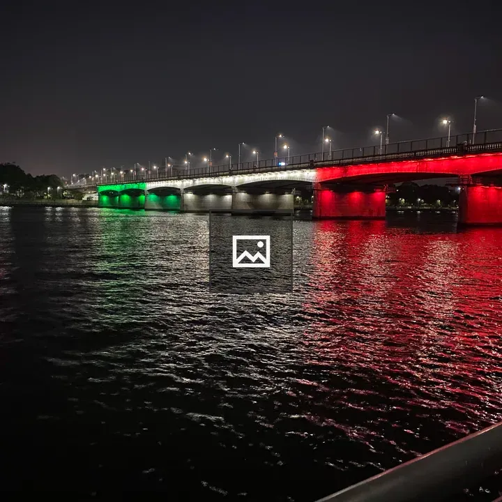 Bridge Lighting Over Ahmedabad