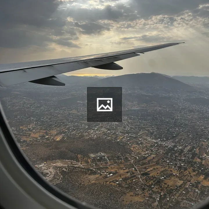 Athens seen from plane window