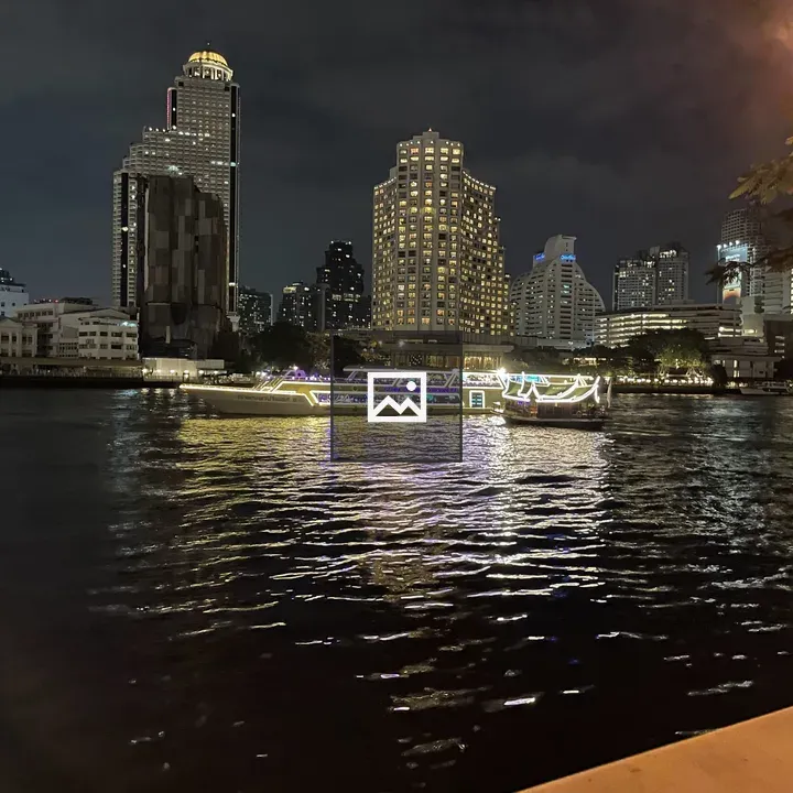 Night view of Bangkok River