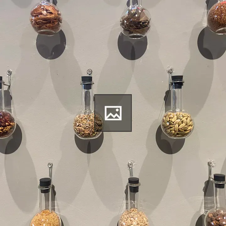Spice-filled Glass Flasks