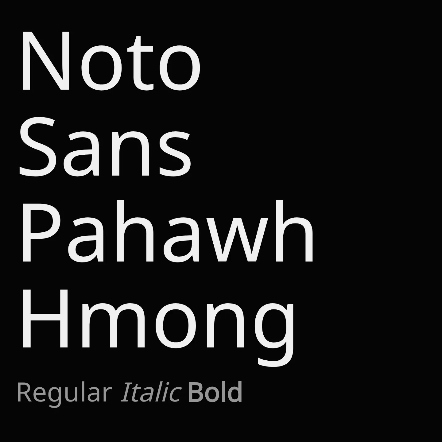 Noto Sans Pahawh Hmong