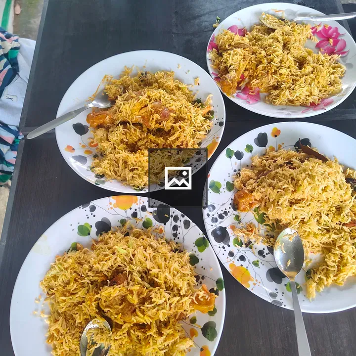 Biryani on a Dinner Table
