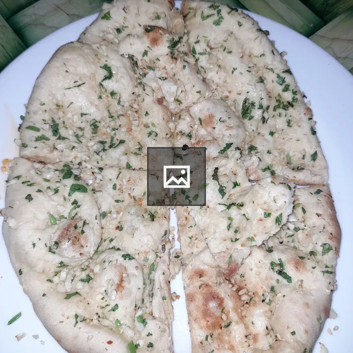 Garlic Naan on Tableware