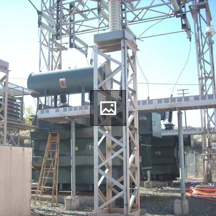 Electrical substation at mine site