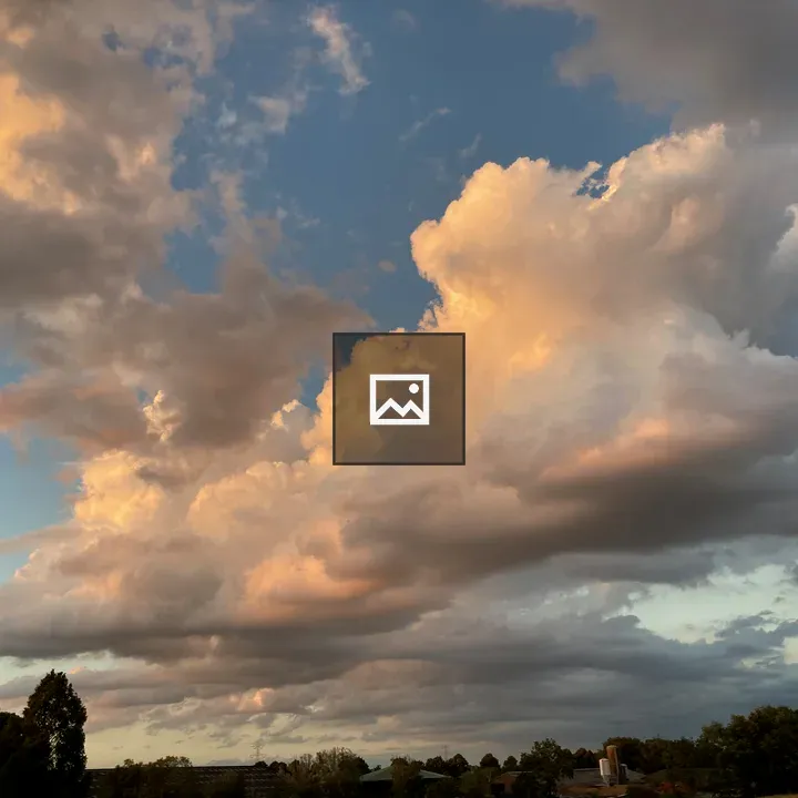 Sunset Clouds Over Horizon