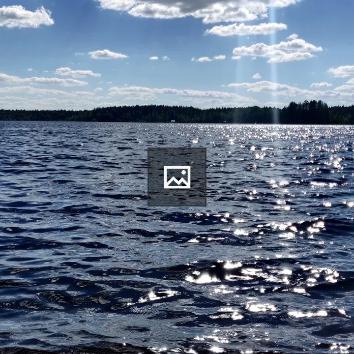Sunny day lake view
