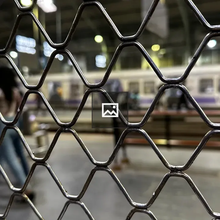 Fence with Train Yard Behind