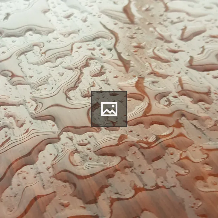 Rain Drops on Wood Table