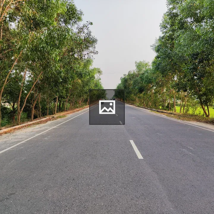 A peaceful road under blue sky