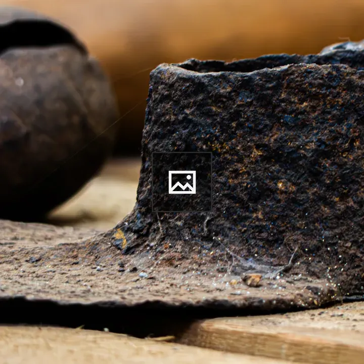 Rusty Hoe Close-Up
