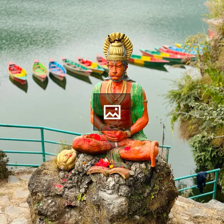Lord Hanuman statue in Pokhara