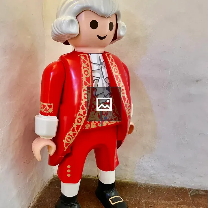 Statue in Mozart Birthplace Museum