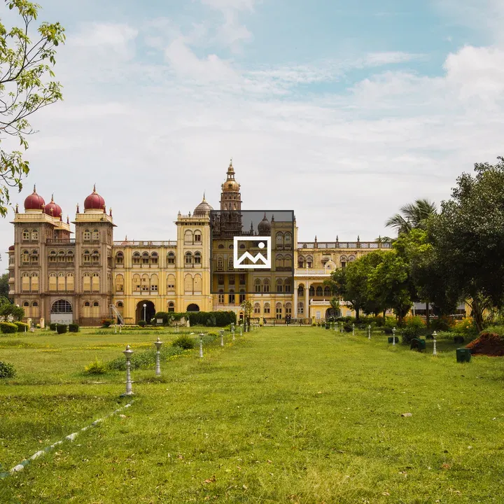 Mysore Palace from Back Garden