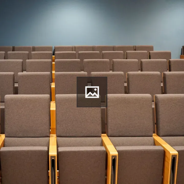Lecture hall with empty seats