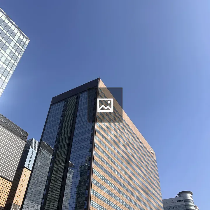 Modern urban landscape with glass skyscrapers