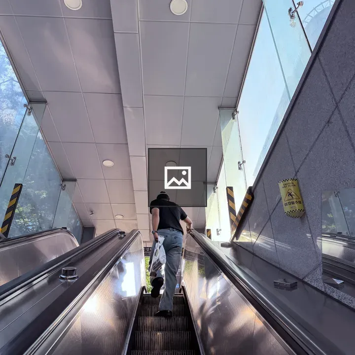 Escalator in Modern Building