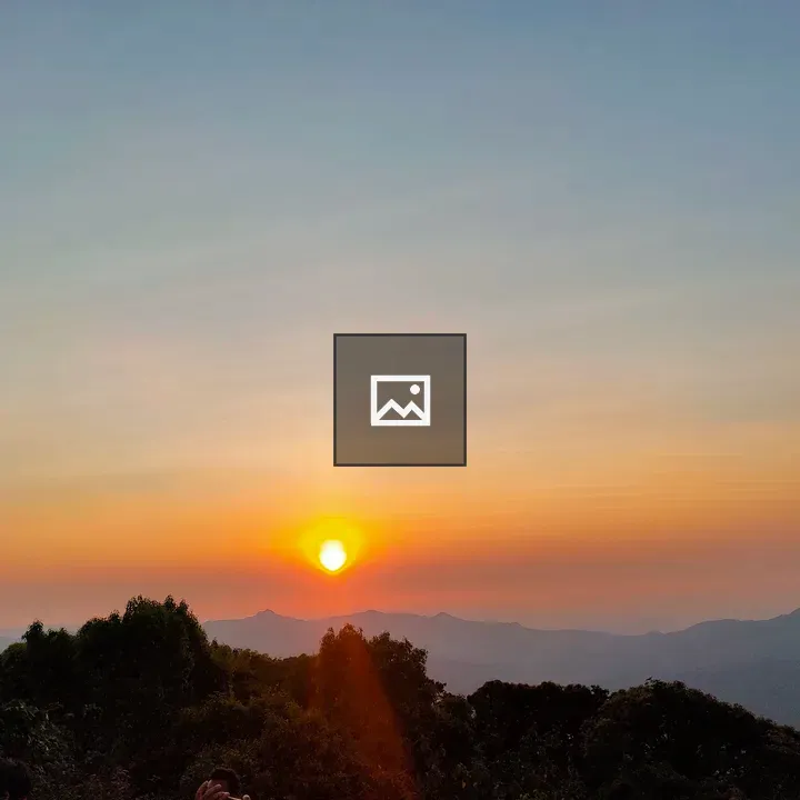 Sunset over Mahabaleshwar Mountains