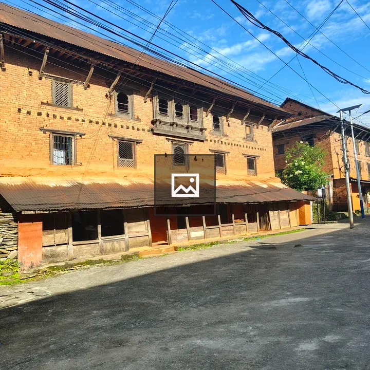 Brick building street scene
