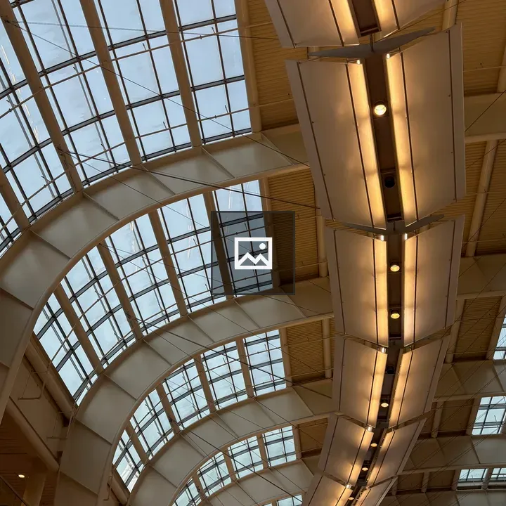 Ceiling Lighting Feature in Conference Center