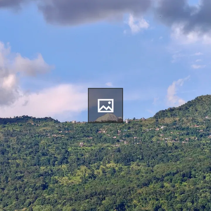 Scenic green mountain landscape
